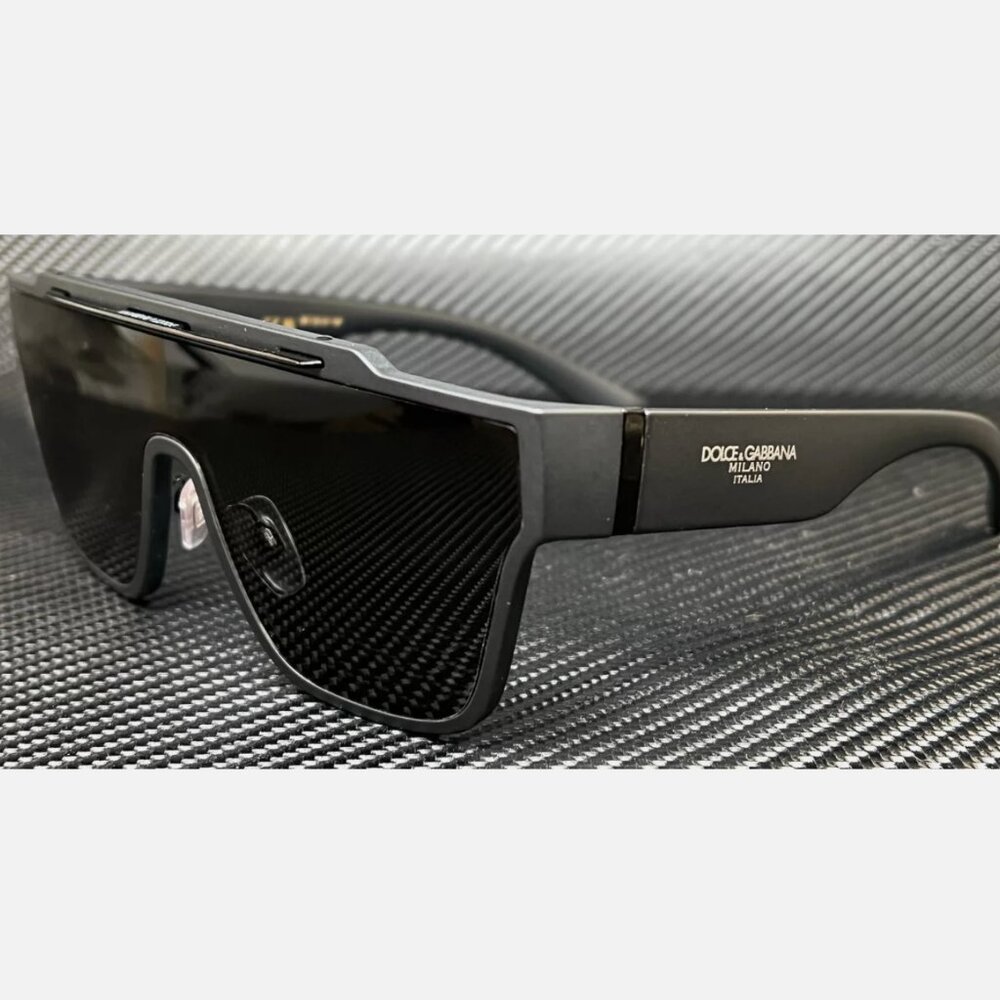 DOLCE & GABBANA Matte Black Men's 60mm Sunglasses